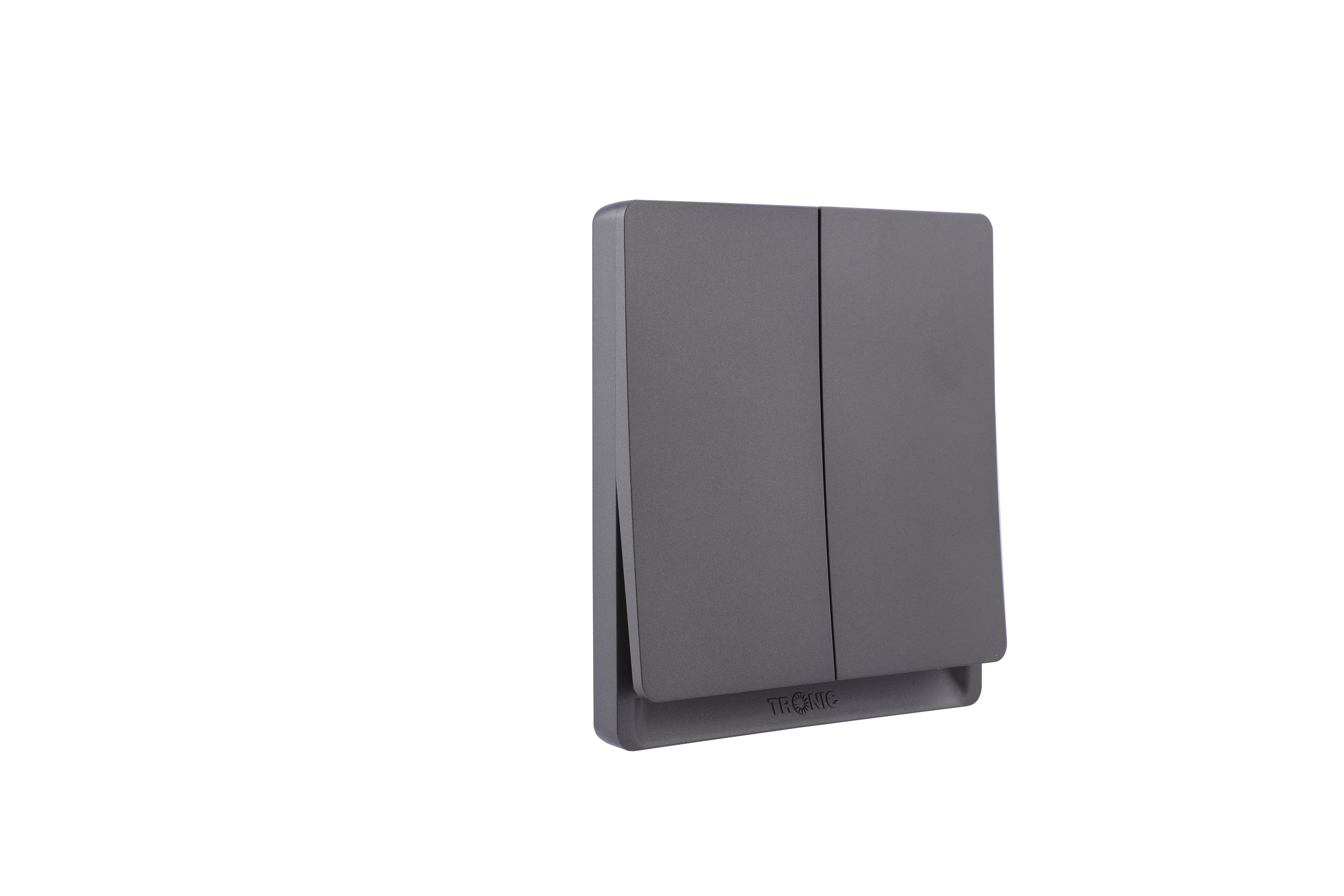 2-Gang 2-Way Switch – Grey – Tronic Kenya