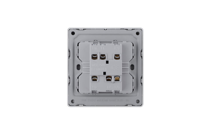 2-Gang 2-Way Switch – Grey