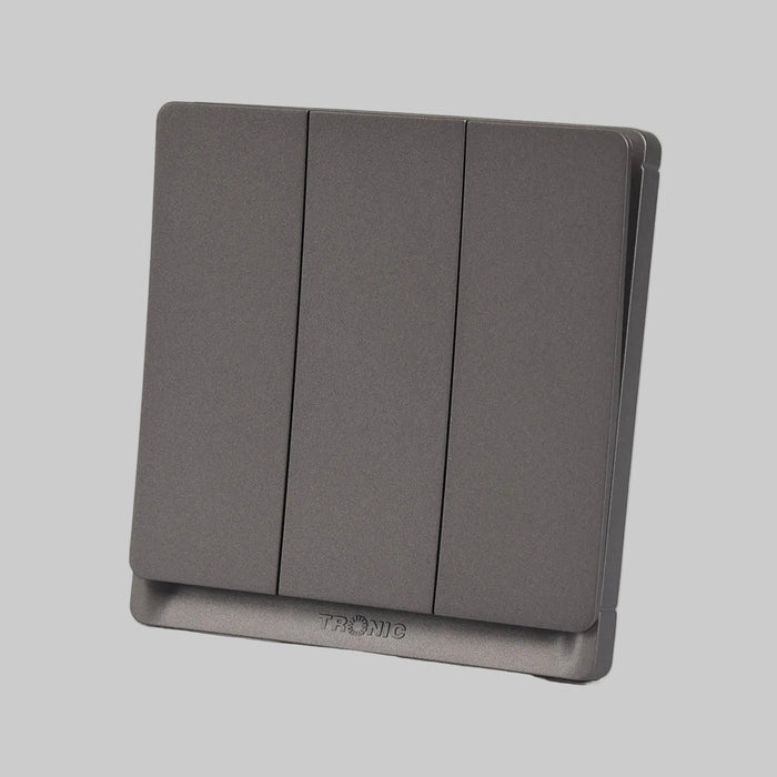 3-Gang 2-Way Switch – Grey