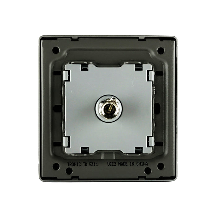 1-Gang TV Socket – Black Finish