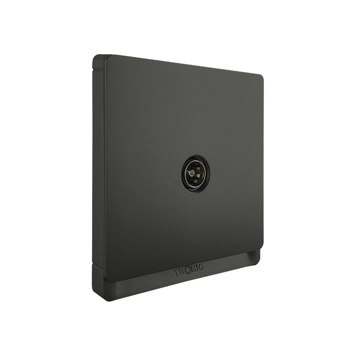 1-Gang TV Socket – Black Finish
