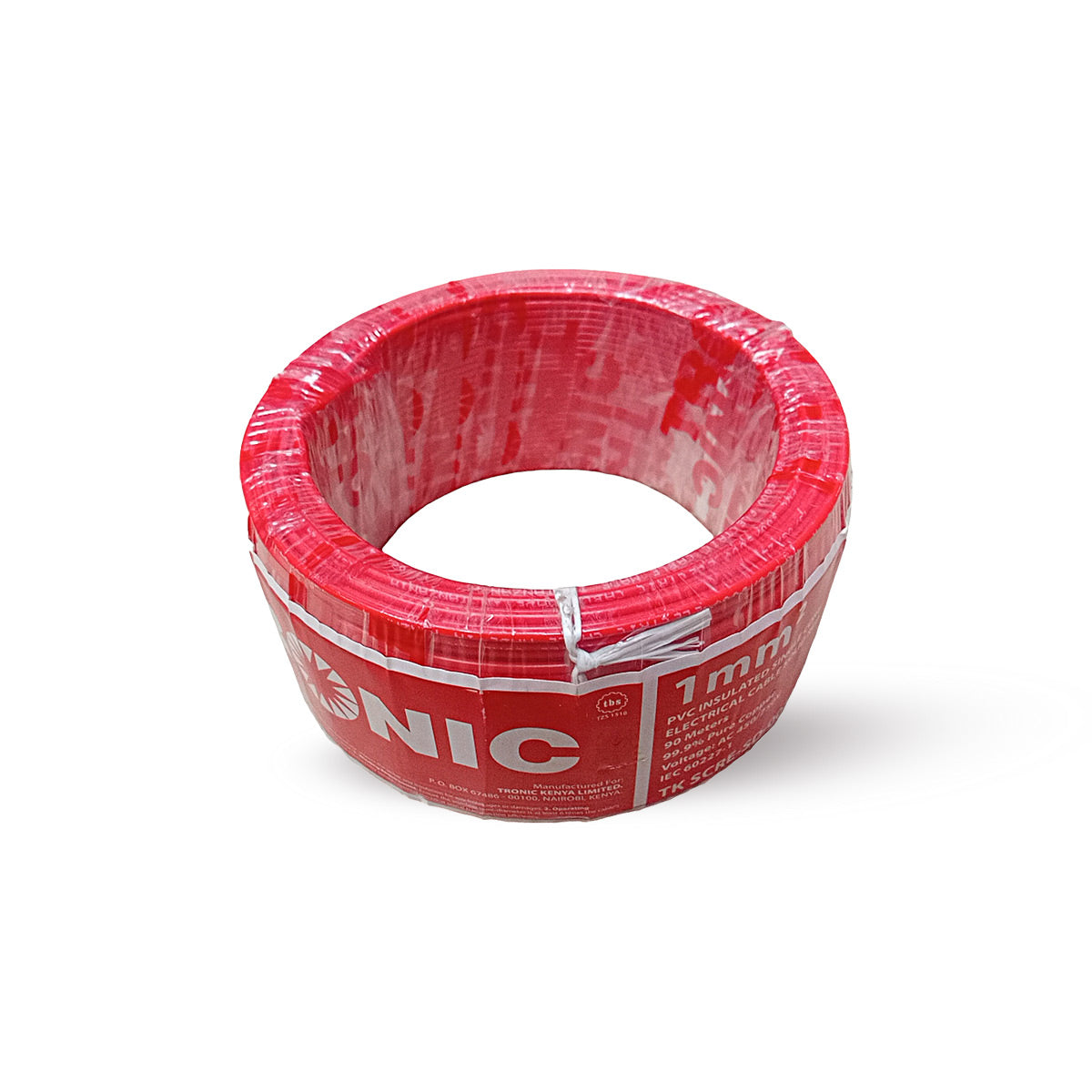 PVC Insulated Single Core Electrical Cable - Red (90 Meters) – Tronic Kenya
