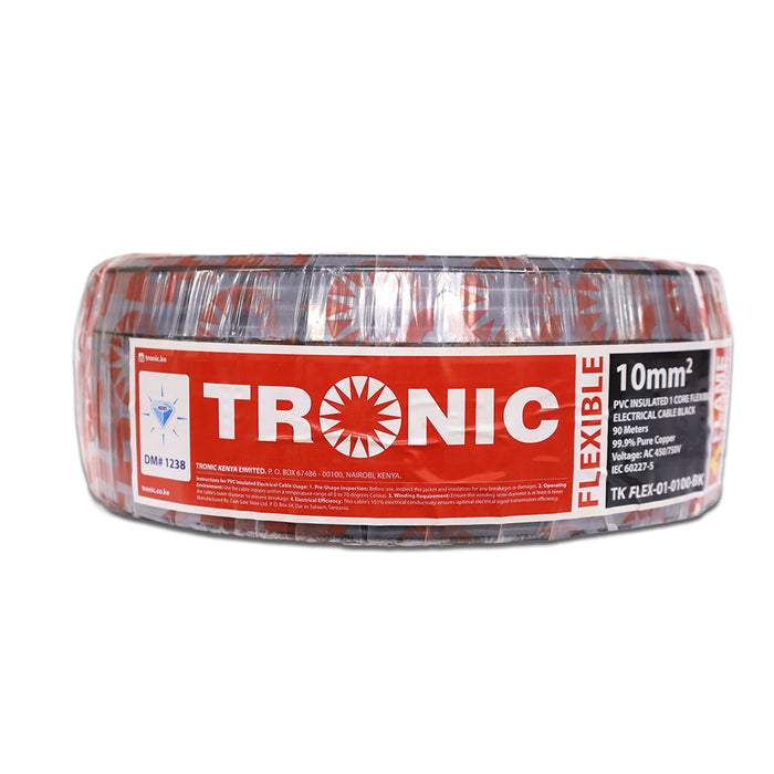 1 Core Flexible Electrical Cable 10mm² (90M) Roll