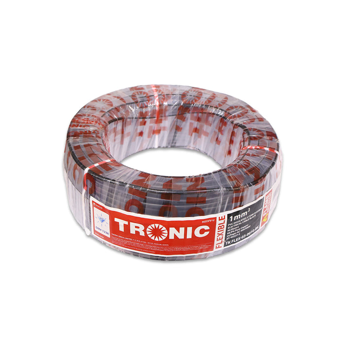 Flexible Electrical Cable 1.0mm² 3 Core (90M) Roll