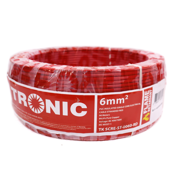 Single Core Cable 6.0mm - Red