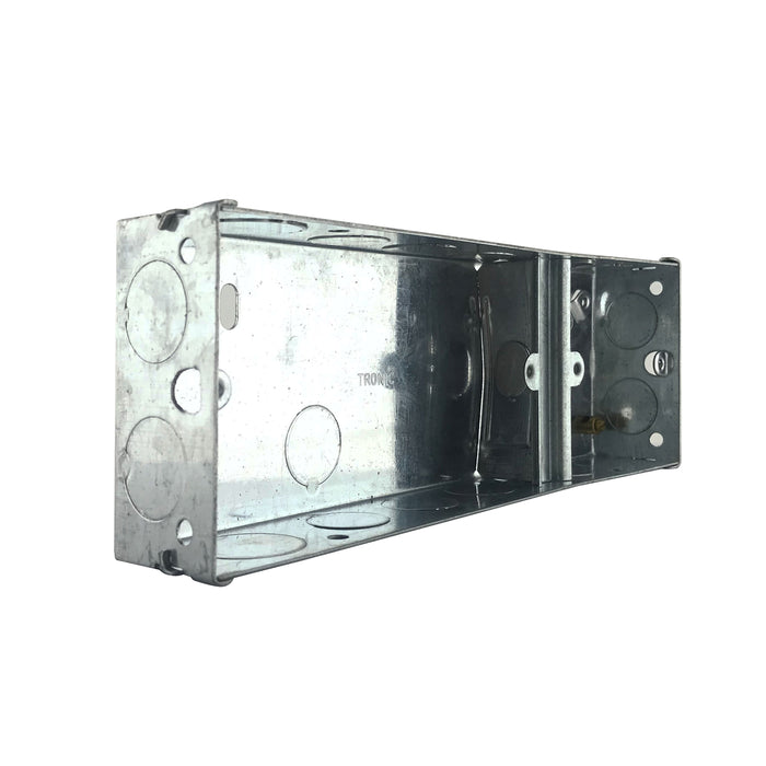 Single & Twin Galvanised Iron Electrical Switch Box 3 Way