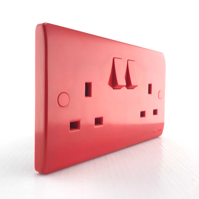 Twin Red Standard Socket