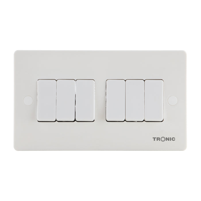 Slim 6 Gang 2 Way Switch