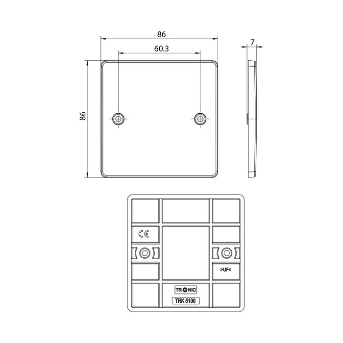Standard Slim Blank Plate