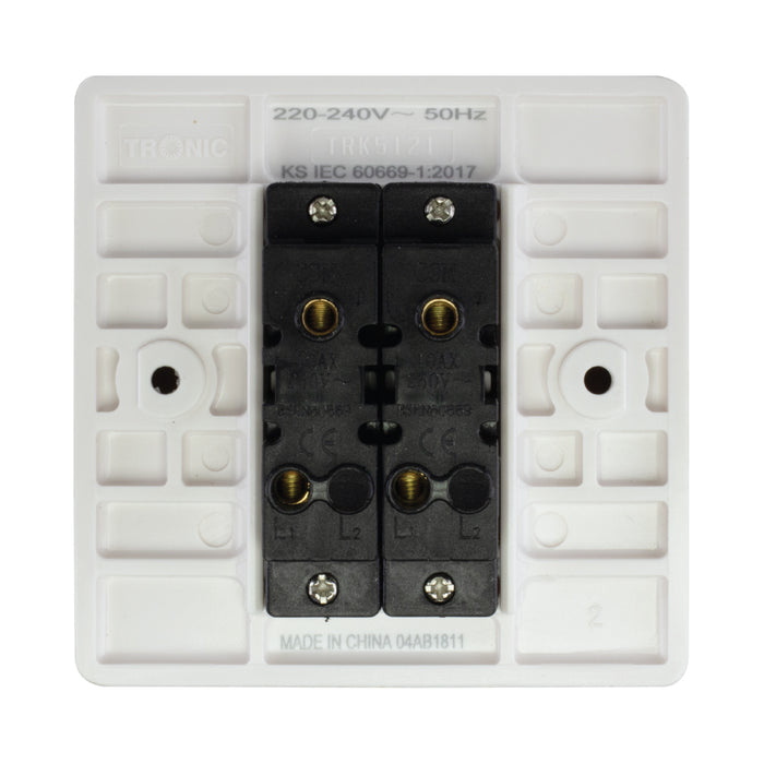 Slim 2 Gang 1 Way Switch