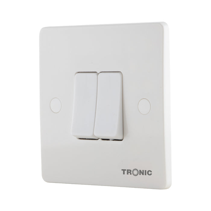 Slim 2 Gang 1 Way Switch