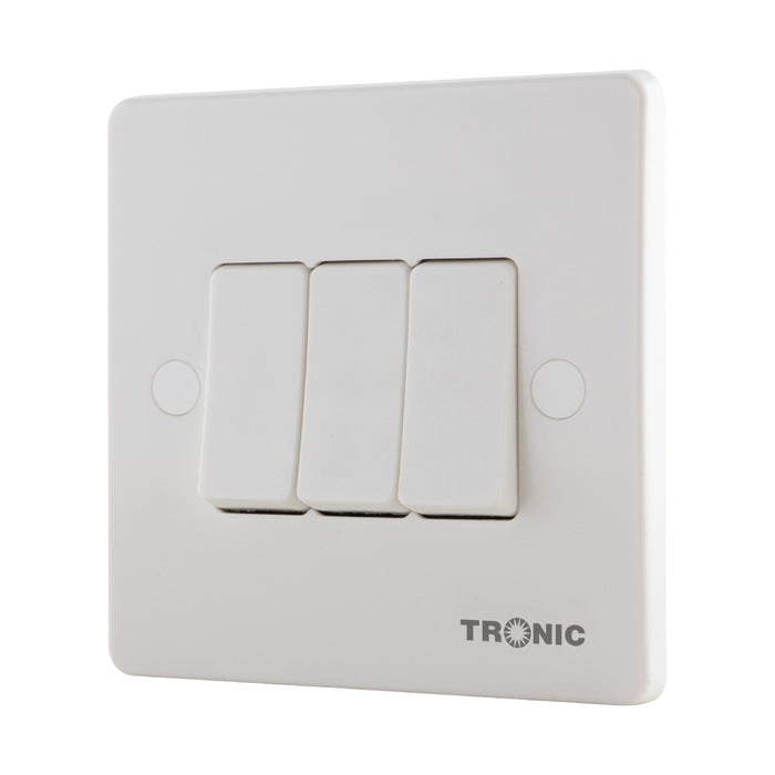 Slim 3 Gang 1 Way Switch