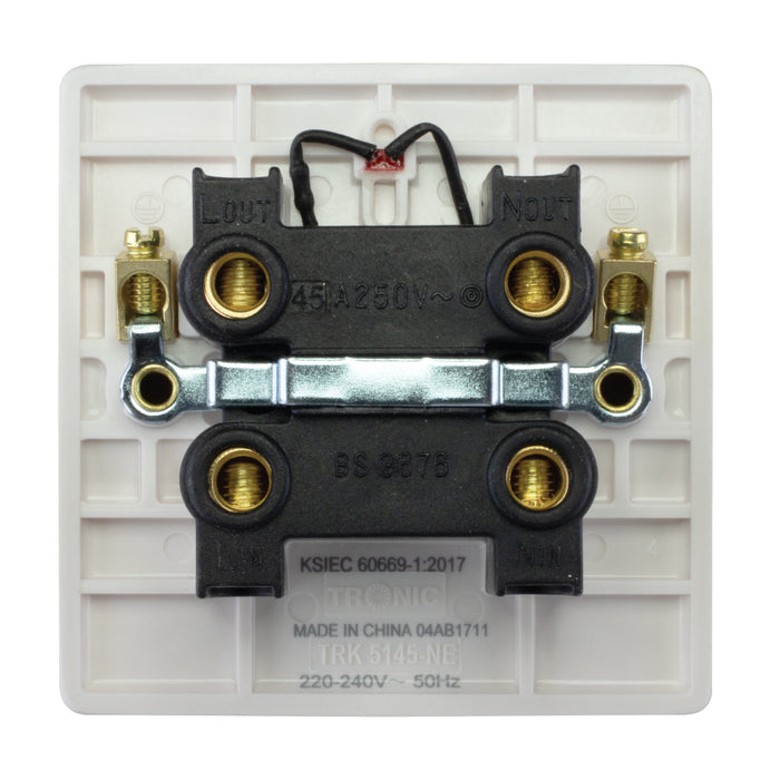 45A Double-Pole Cooker Switch with Neon