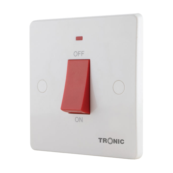 45A Double-Pole Cooker Switch with Neon