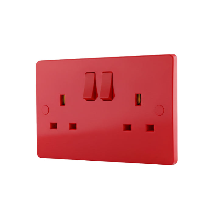 Slim Twin Socket Red