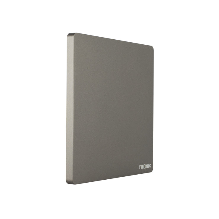 Grey - 1 Gang Blank Plate