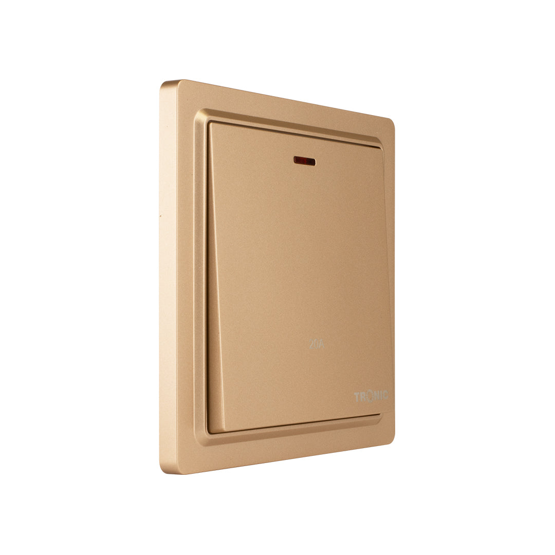Gold DP Switch with Neon 20Amps Tronic Kenya