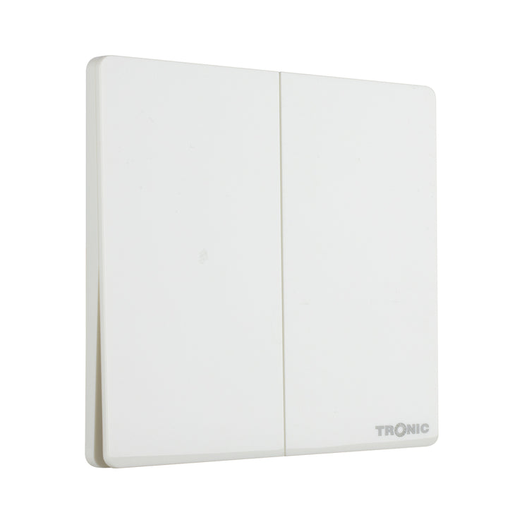 Glossy White - 2 Gang 2 Way Switch