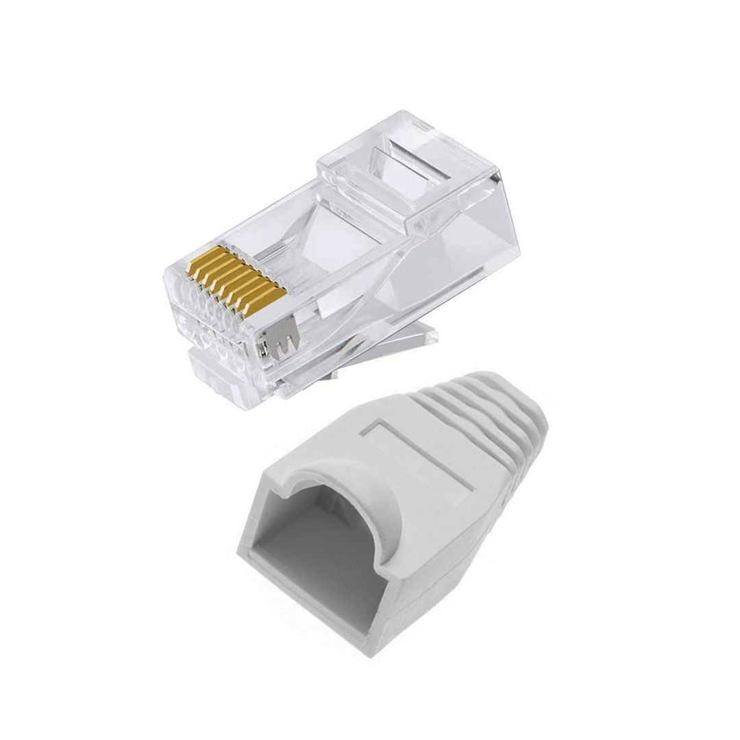 Utp Pin Rj45 Connector CAT6 UTP RJ45 PIN With BOOT 50U (5PCS PKT) UB RJ45-BO ...