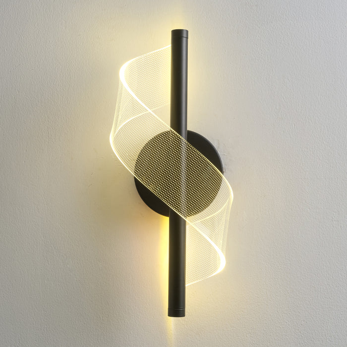 Black & Clear Vertical Wall Accent Light