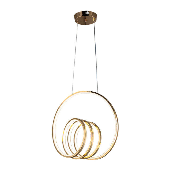 Golden Ring Cluster Pendant Light – 70W LED