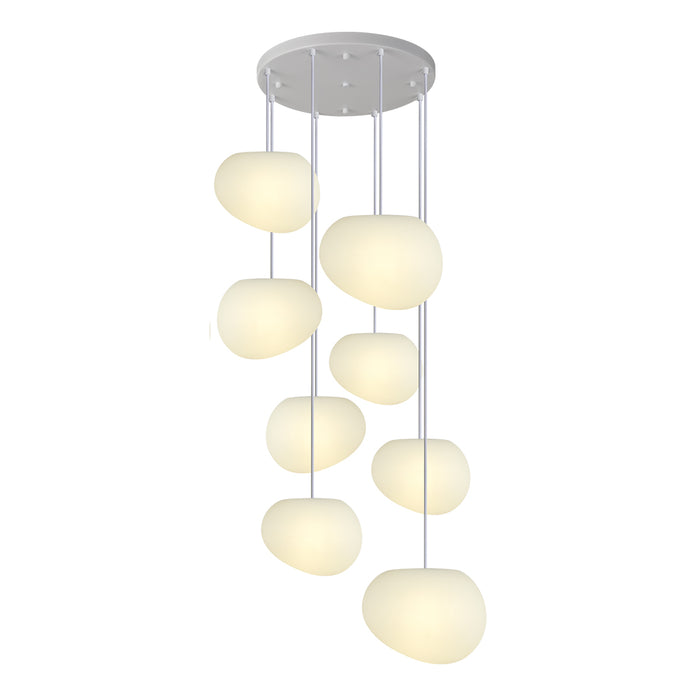 Modern Elegant Tronic 8-Light Pendant Lamp