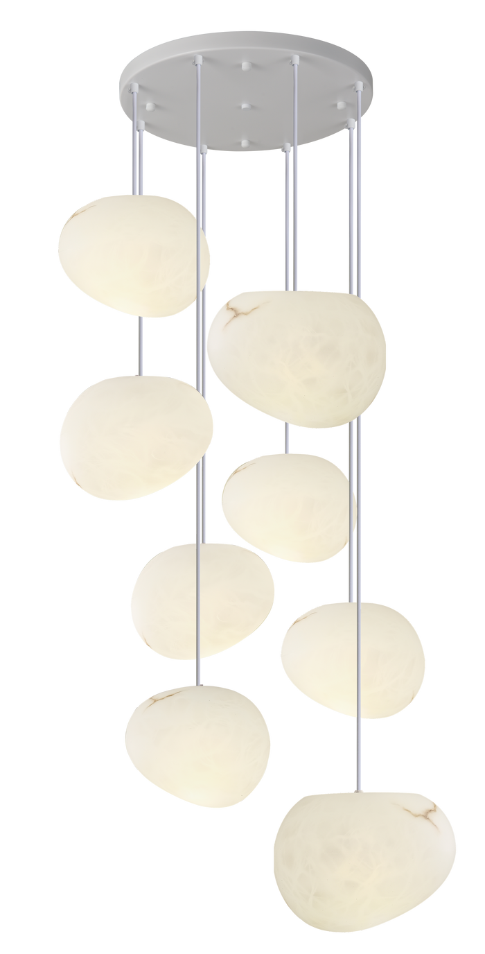 Modern Elegant Tronic 8-Light Pendant Lamp