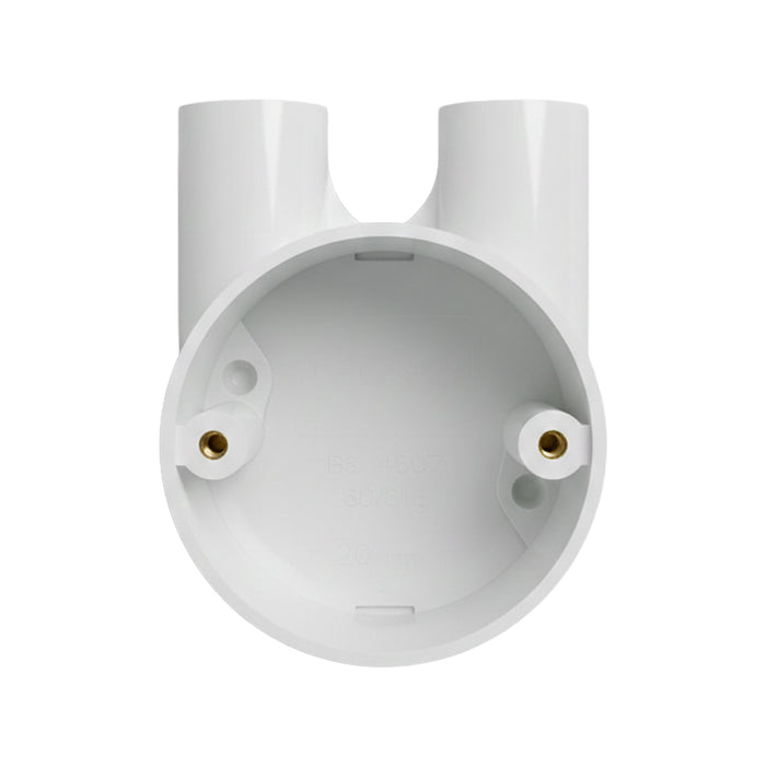 Junction Box 20mm Uway – White