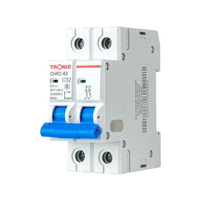 2 Pole DC Miniature Circuit Breaker 32A