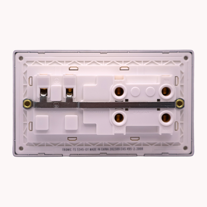 Dark Grey Cooker Control Switch with Neon Indicator