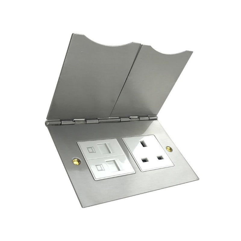 Floor Switch Socket 1G 13A + 2 RJ45 Data – Tronic Kenya