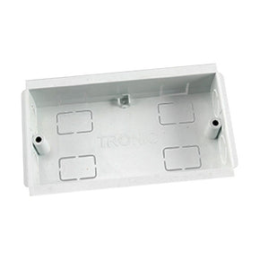 Compartment Trunking Twin Box PVC 100mmx50mm - Tronic Kenya 