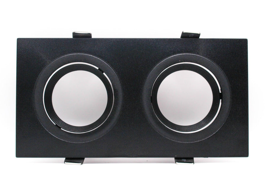 Twin Rectangular Black Recessed Holder – Tronic Kenya