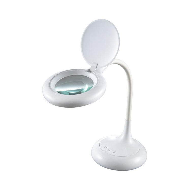8 Watts Tronic White LED desk lamp with a magnifying glass. - Tronic Kenya 
