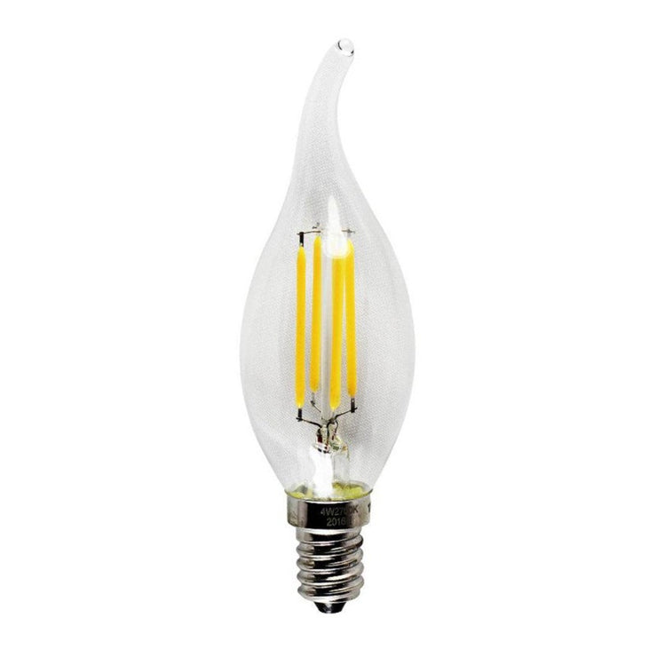 4 Watts LED Candle Tail Filament LED Bulb E14 (Small Screw) Warm White - Tronic Kenya 