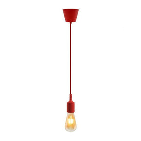 Hanging E27(Screw) Pendant Holder - Red - Tronic Kenya 