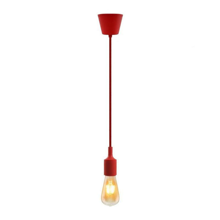 Hanging E27(Screw) Pendant Holder - Red - Tronic Kenya 