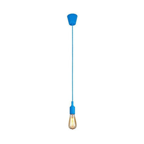 Hanging E27(Screw) Pendant Holder - Sky Blue - Tronic Kenya 