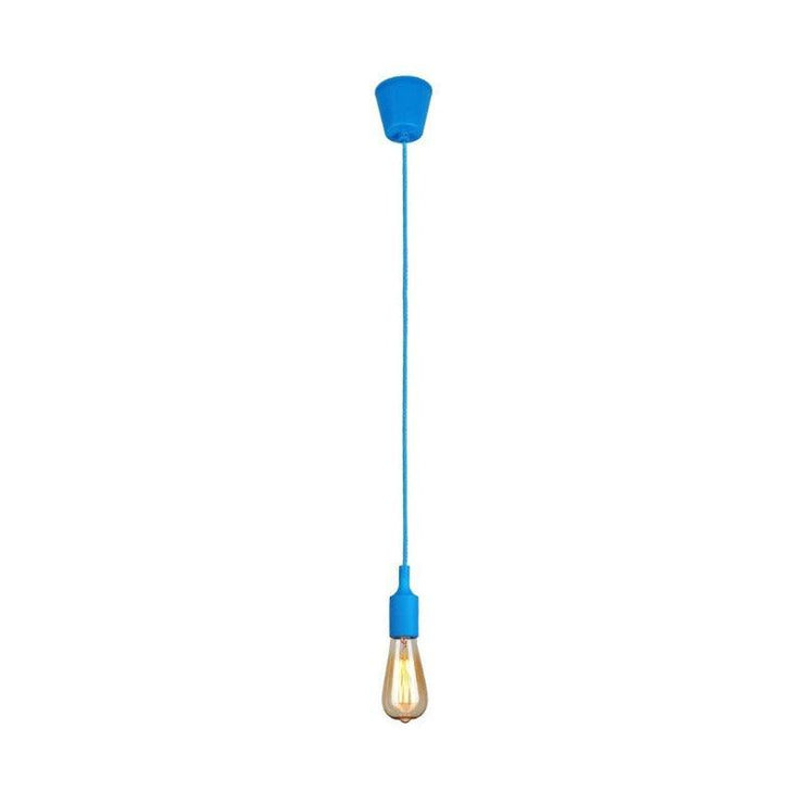 Hanging E27(Screw) Pendant Holder - Sky Blue - Tronic Kenya 
