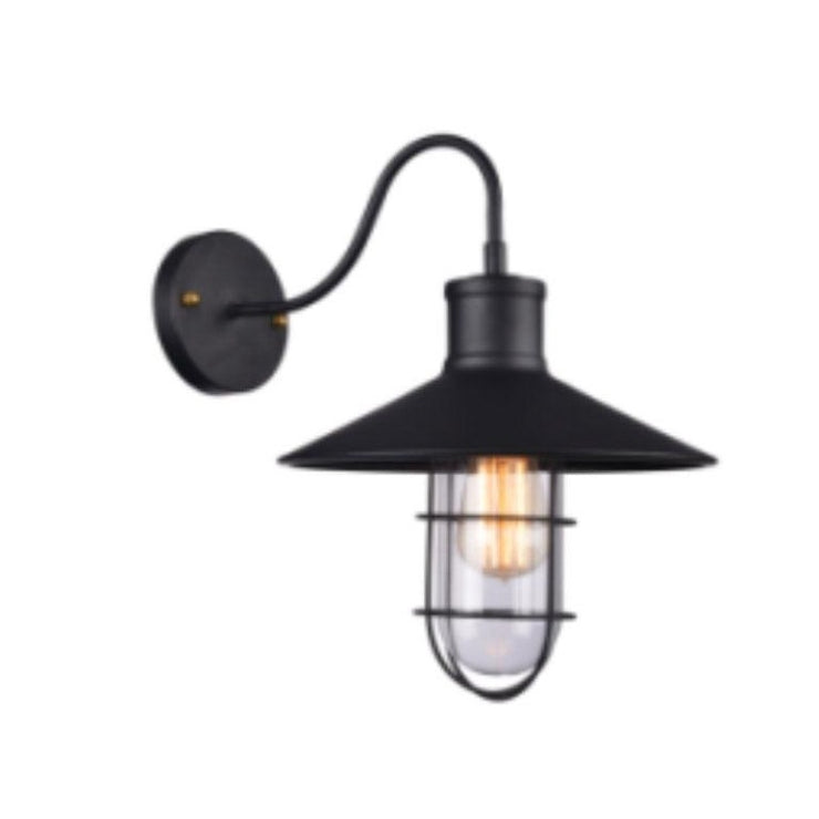 Black Vintage Wall Light with Black Wire Cage - Tronic Kenya 
