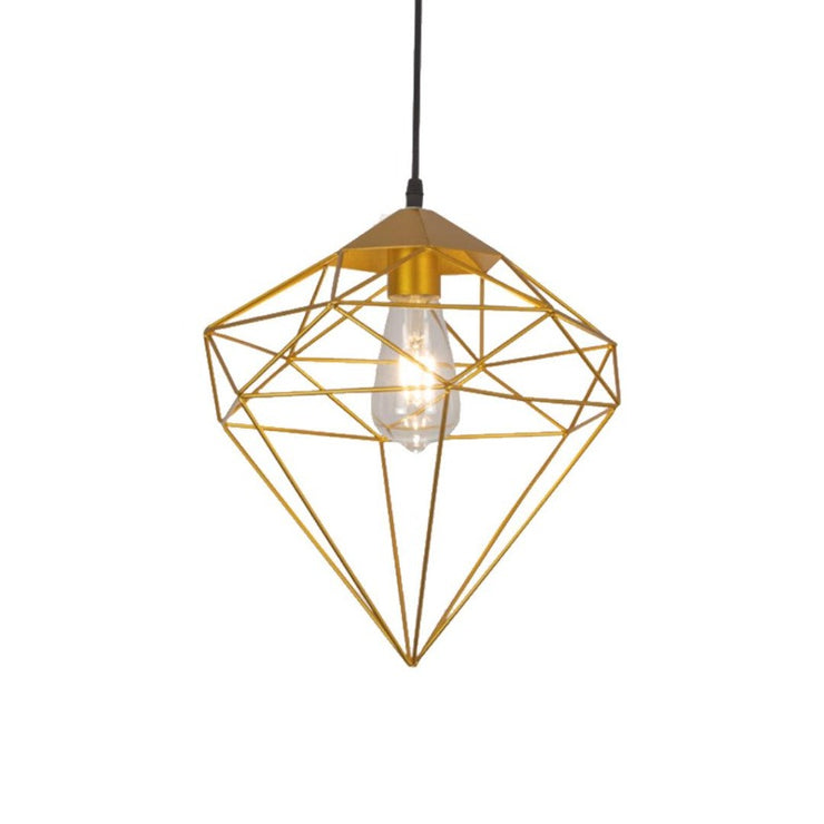 Gold Diamond Cage Pendant Lamp - Tronic Kenya 