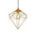 Gold Diamond Cage Pendant Lamp - Tronic Kenya 