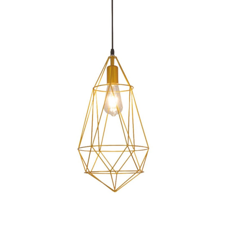 Gold Diamond Cage Pendant Lamp - Tronic Kenya 