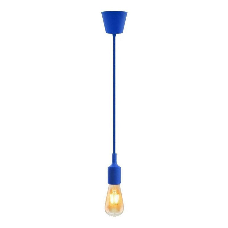 Hanging E27(Screw) Pendant Holder - Blue - Tronic Kenya 