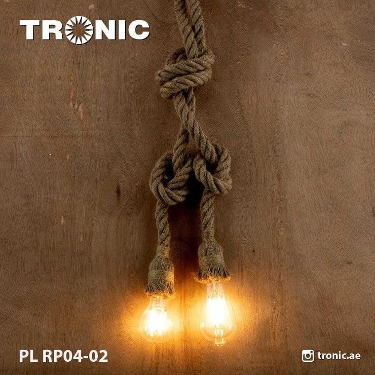 Rope Hanging Lamp 2XE27 - Tronic Kenya 