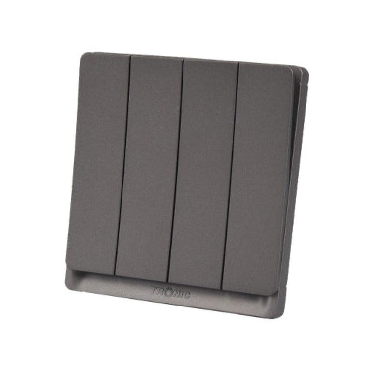 Grey 4 Gang 2 Way Switch - Tronic Kenya 