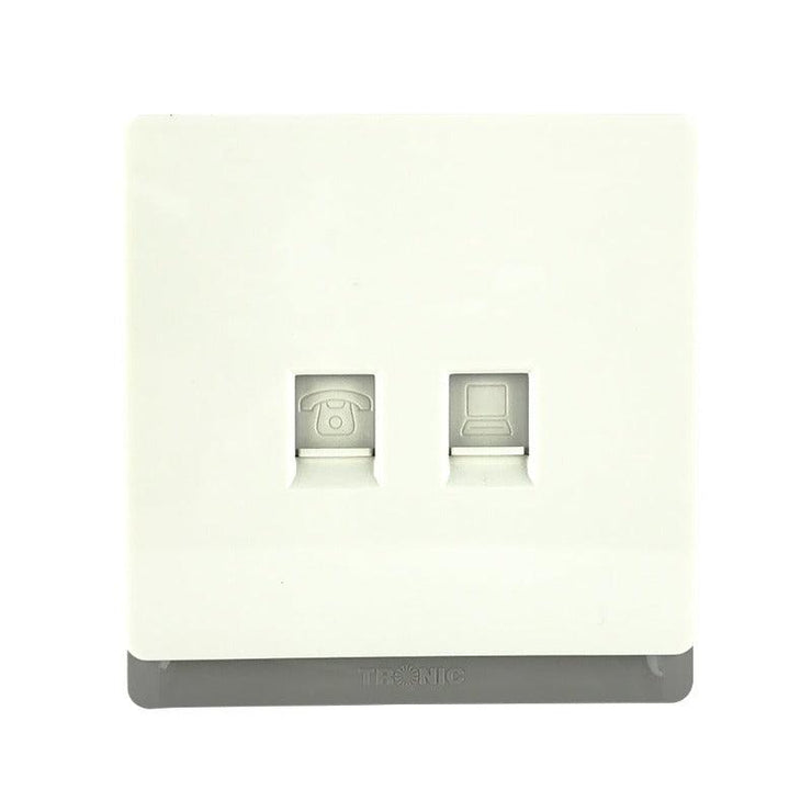 Ivory Data and Telephone Socket - Tronic Kenya 