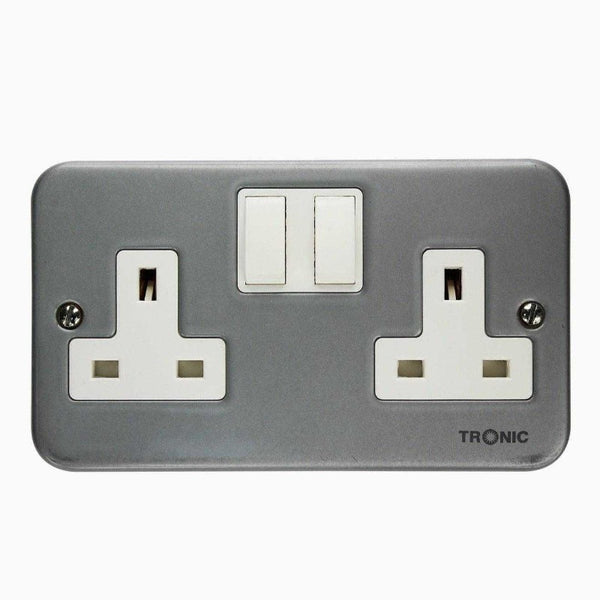 Twin Metal Clad Socket 13Amps - Tronic Kenya 