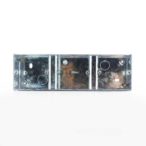Single Galvanised Iron Electrical Switch Box 3 Way - Tronic Kenya 
