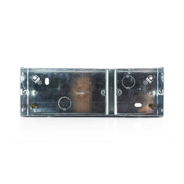 Single+Twin Galvanised Iron Electrical Switch Box 3 Way - Tronic Kenya 